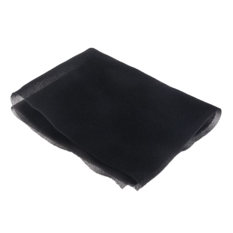 500x400x10MM DIY Computer Dust Filter Mesh PC Case Fan Cooler Dustproof Cover Sponge 60PPI Black