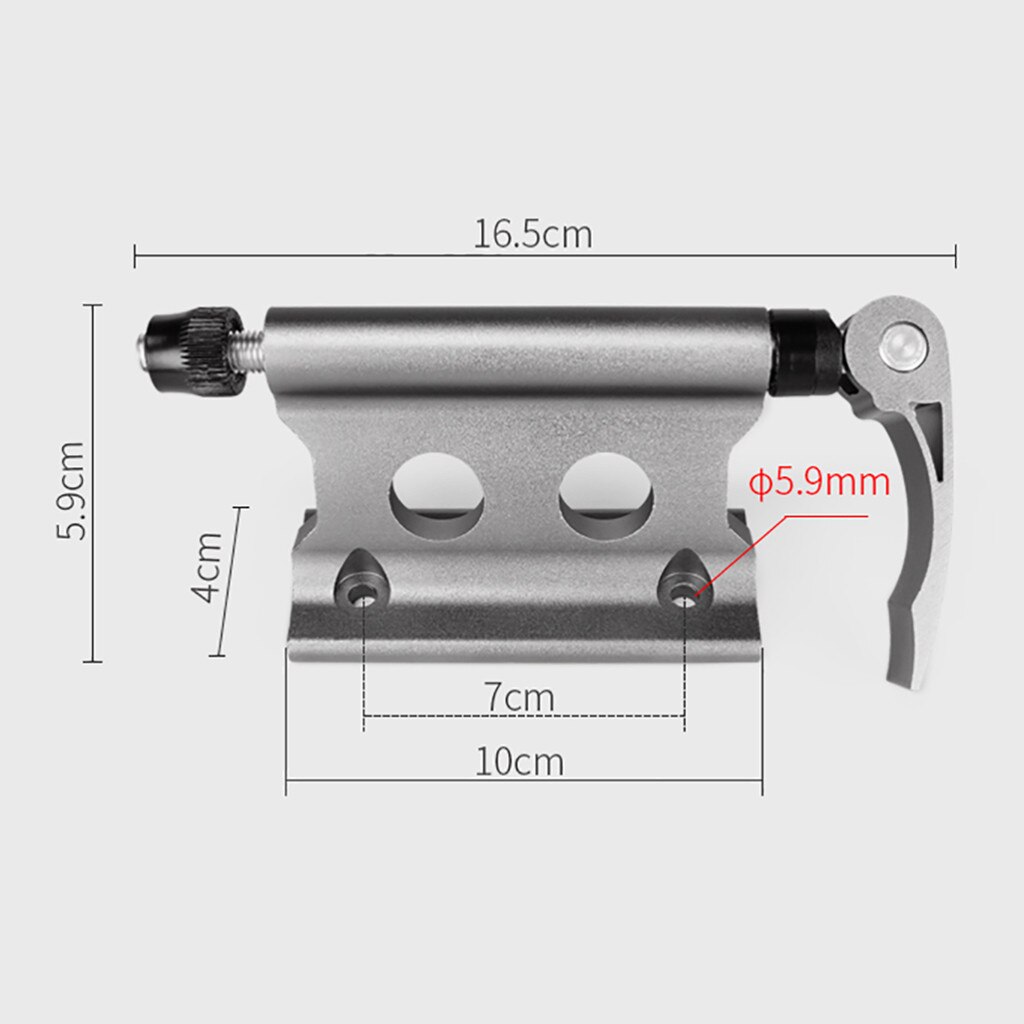 Bike Fork Mount Alloy Quick Release Bicycle Block Front Fork Fixed Clip Luggage Holder Rack for Truck Trailer Cycling Accessorie