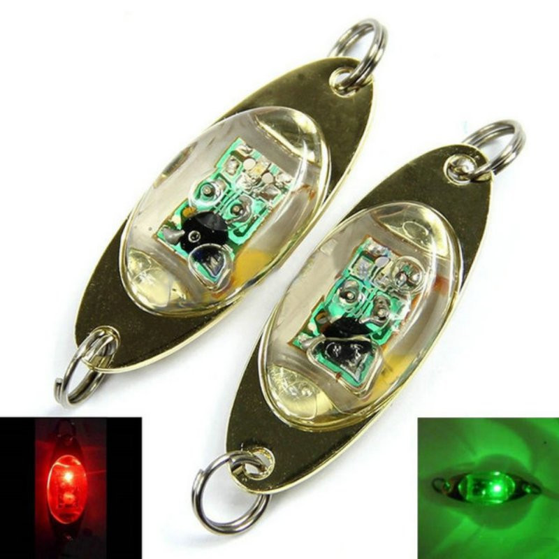 1pc fiskelys 6 cm/2.4 tommer flash lampe led dyb undervands øjenform fiskeri blæksprutte fisk lokke lys