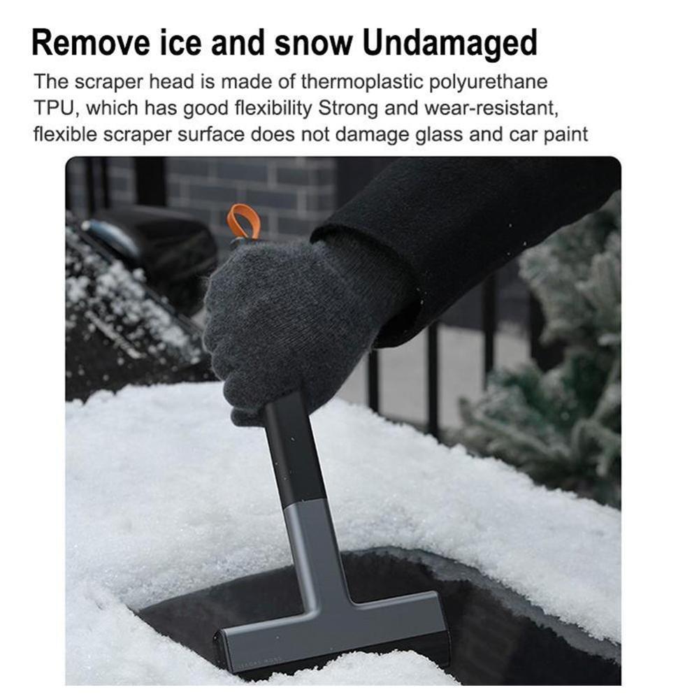Car Ice Scraper Windshield Ice Breaker Quick Clean Glass Brush Remover TPU Tool Auto Window Winter Brush Shovel