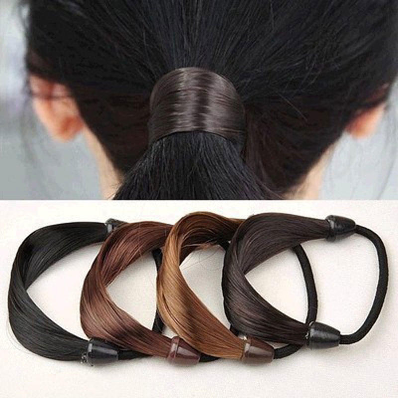 Cute Hair Ropes Scrunchie Ponytail Holder Hairband 1pc Female Girl Straight Elastic Hair Band Hair Accessories