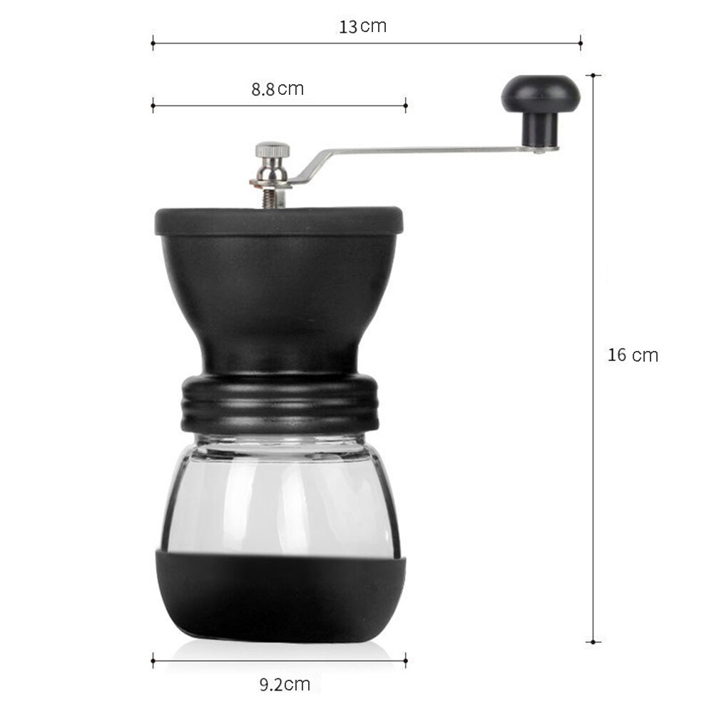 Draagbare Handleiding Koffiezetapparaat Grinder Mill Hand Crank Koffieboon Grinder Met Pot Huishoudelijke Crusher Koffieboon Slijpmachines Gereedschap