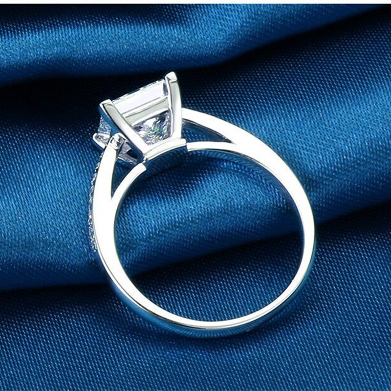 trendy princess 925 sterling silver engagement ring africa for women lady anniversary jewelry R5402