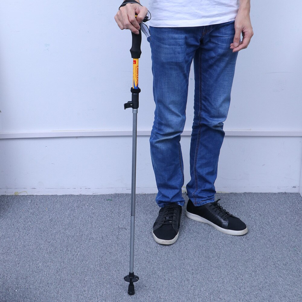 1 Pc Hiking Sticks Durable Foldable Lightweight Climbing Sticks Aluminum Alloy Trekking Pole for Hiking Climbing