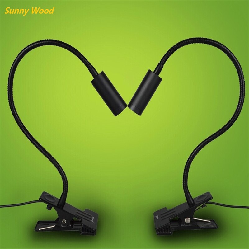 LED bureaulamp, klem leeslamp, 30/40/50 cm 3 w Flexibele led tafellamp, hoge helderheid clip spot lamp TD-005