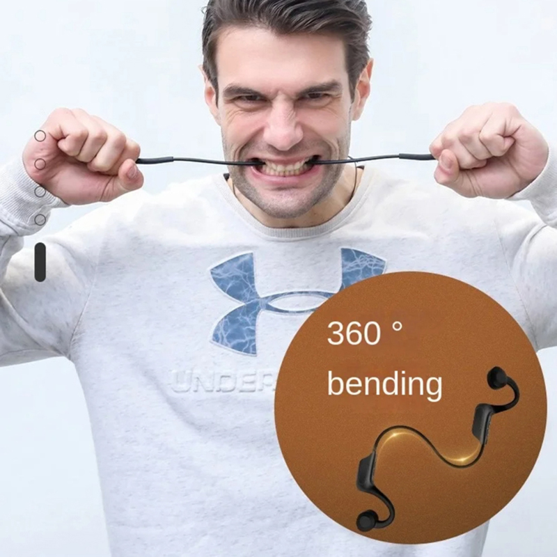 Bone Conduction Swimming Headphones Bluetooth 5.4 IPX8 Waterproof Not In-Ear Wireless Plug-in Card Sports Headphones