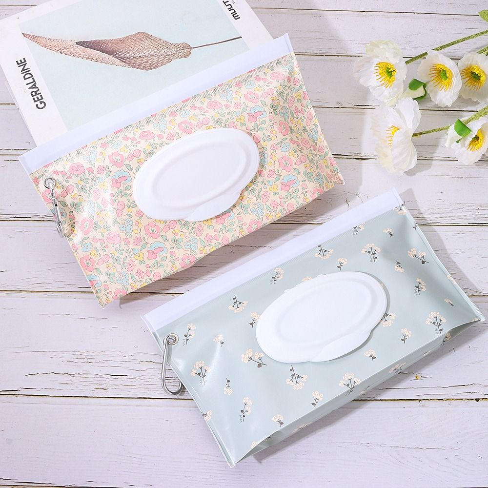 Eva Baby Nat Doekje Draagbare Gesp Doekjes Houder Case Flip Cover Snap-Strap Herbruikbare Navulbare Natte Doekje Buitensue Doos