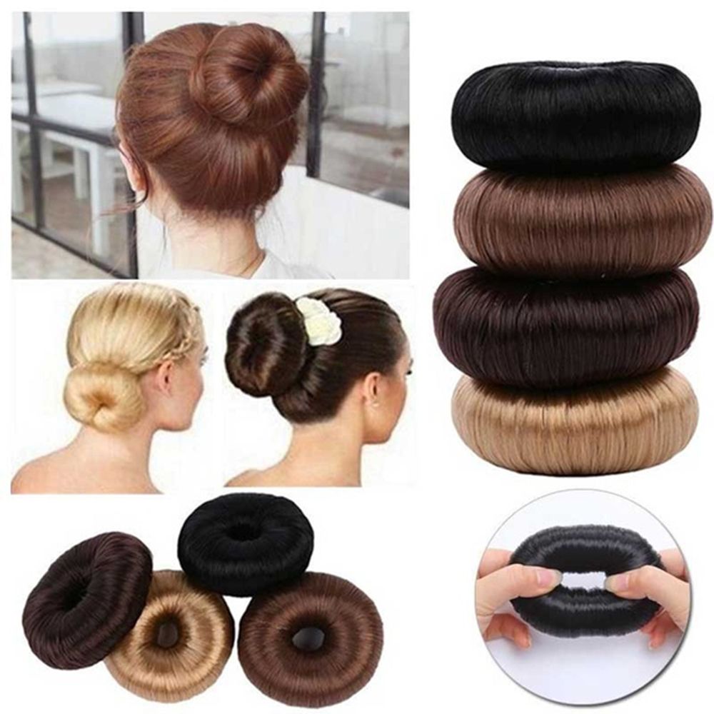 Vrouwen Beige Bruine Haaraccessoires Haar Pruik Zwart Haar Ring Haar Donut Shaper Haar Styling Tools Bun Maker