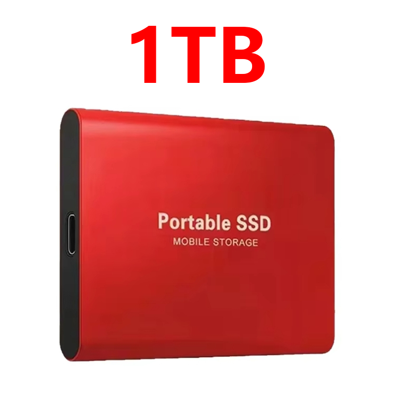 Portable SSD 2TB External Hard Drive 1TB Original Solid-state Drive 16TB High-Speed Mass Storge Hard Disk for Laptop/MAC/PC: Blue