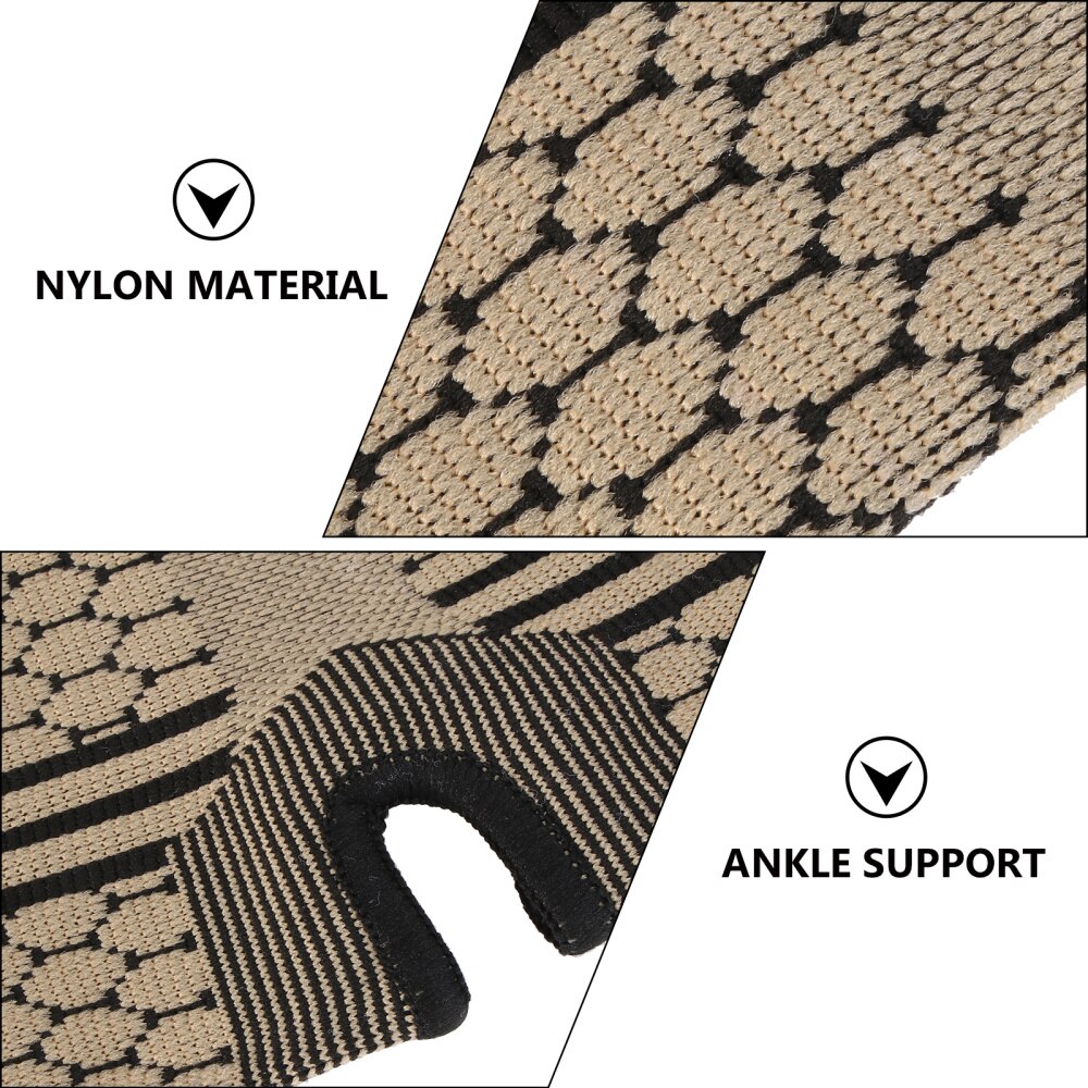 2pcs Man Woman Sports Ankle Protector Knitted Ankle Care Sleeve for Exercising Running Fitness Basketball (Free Size Ski