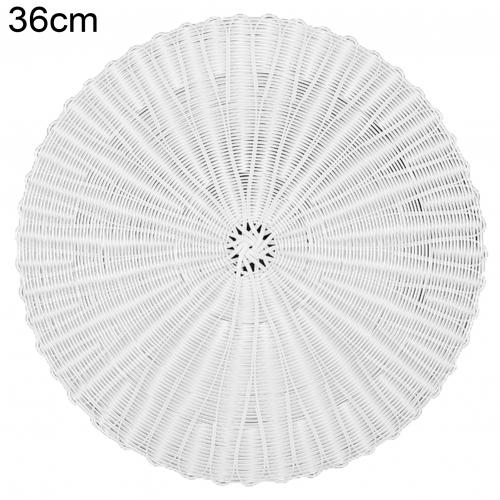 Round Rattan Woven Non-Stick Stuffed Bun Steamer Mat Dim Sum Tool Kitchen Cooking Dumplings Steam Mat Baking Liner: 36 cm