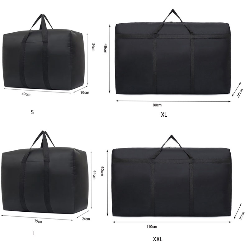 reistas met supergrote capaciteit, opvouwbare bagage-reistas, waterdichte polyester organizer, stoffen quilt-opbergtas