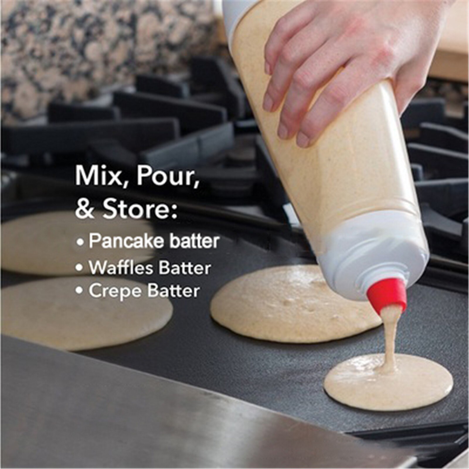 Batter Mixer Cupcake Pancake Waffles Batter Crepe Mixer Squeeze Dispenser Bottles Tool Kitchen Baking Accessories Pastry Tools
