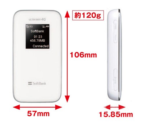 Ontgrendeld ZTE 102Z SoftBank Launch High-Speed Mobiele WiFi 4G USIM Modem Mini WiFi Router