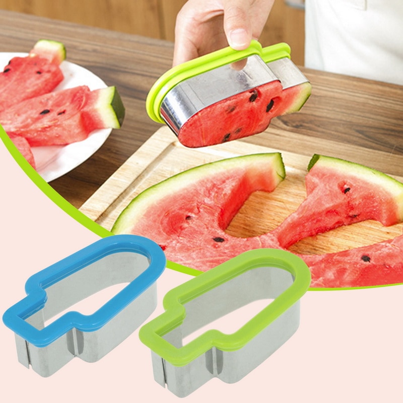Watermelon Cutter Stainless Steel Cute Tree Cutting Watermelon Kitchen Gadgets Salad Fruit Slicer Cutter Tools