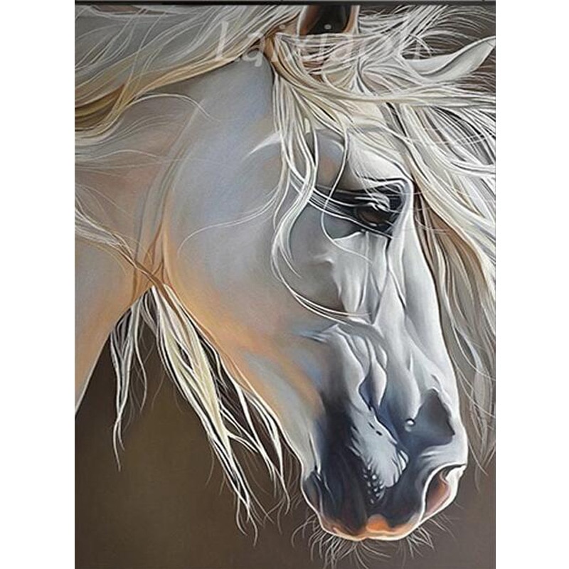 full Square Round DIY 5D Diamond Painting Animal horse Diamond Embroidery pictures of Rhinestones Mosaic Home Decor FG2064
