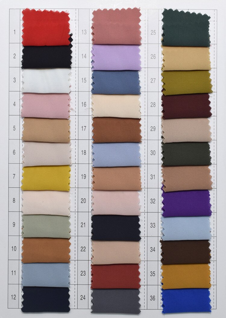 Zachte Perzik Chiffon Tule Stof Voor Jurk Broek, Rood, Blauw, Wit, Zwart, Paars, geel, Grijs, Perzik, Roze, Door De Meter