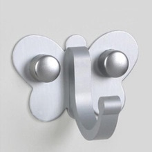 Antique Butterfly Furniture Door Hooks Towel Clothes Hat Coat Hanging Hooks Furniture Materials Bathroom Wall Hanger