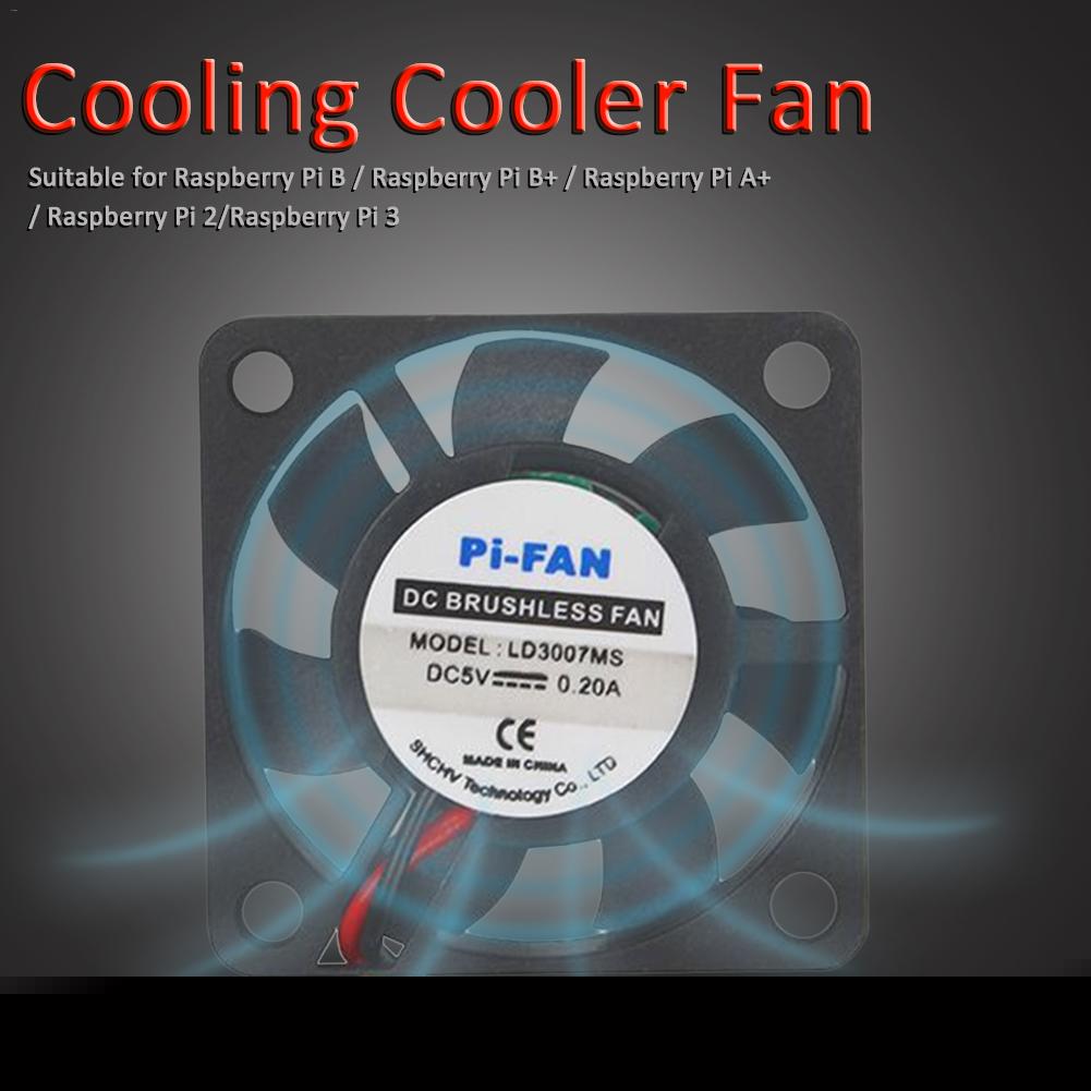 1 Pcs 5 V Mini Computer Cooling Fan Black Small Cooler Fan 2-pin With Screws For Raspberry Pi 3B/2B/B+