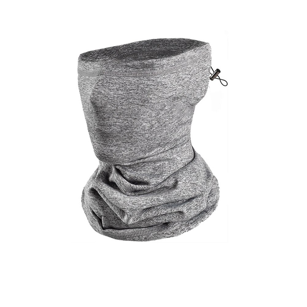 Unisex Winter Cycling Face Scarf With PM2.5 Filter Neck Warmer Outdoor Running Fleece Bicycle Bandana Sport Windproof Headwear: style2 light grey