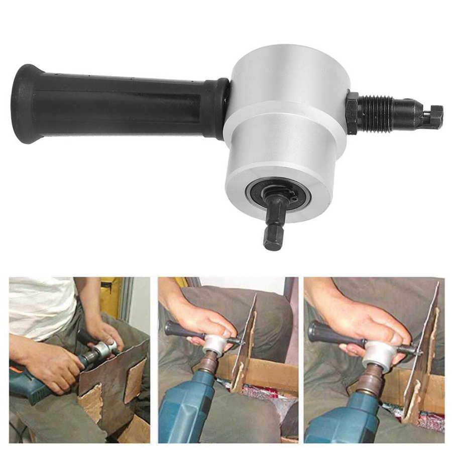 Sheet Metal Nibbler Double Headed 160a Metal Cutting Tool Drill Attachment Metal Cutting Machine Cutting Tool