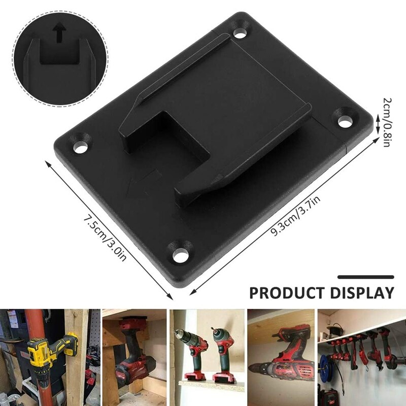 Soportes de herramientas con 24 tornillos para Dewalt, montaje de taladro de 20V, compatible con Milwauke E M18, 6 paquetes