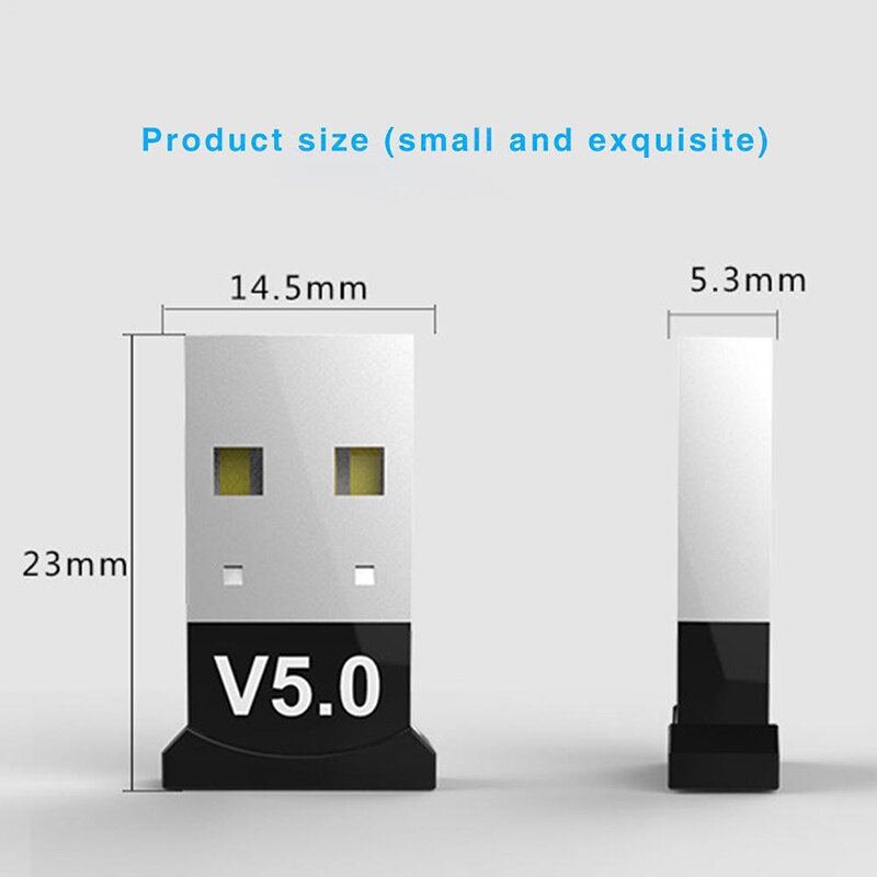 Usb Bluetooth Adapters Bt 5.0 Usb Draadloze Computer Adapter Audio Ontvanger Zender Dongles Laptop Oortelefoon Stereo Adapter