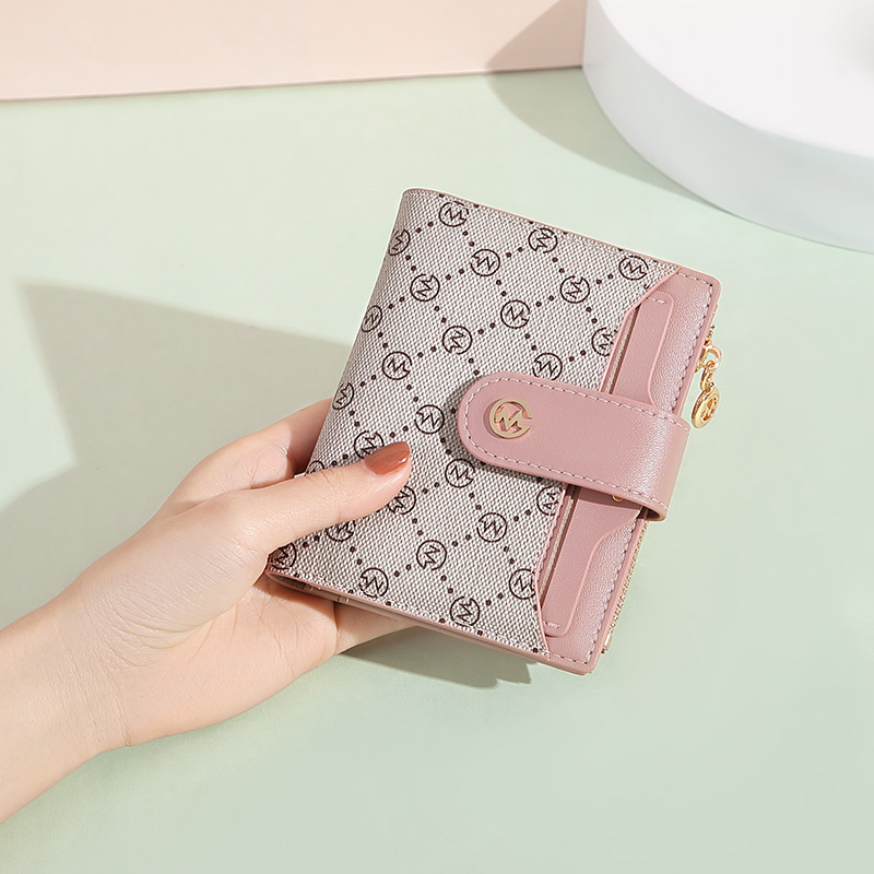 GOLF Wallet Women's Short Zero Wallet niche Mini Wallet Old Flower Card Bag Ins Style