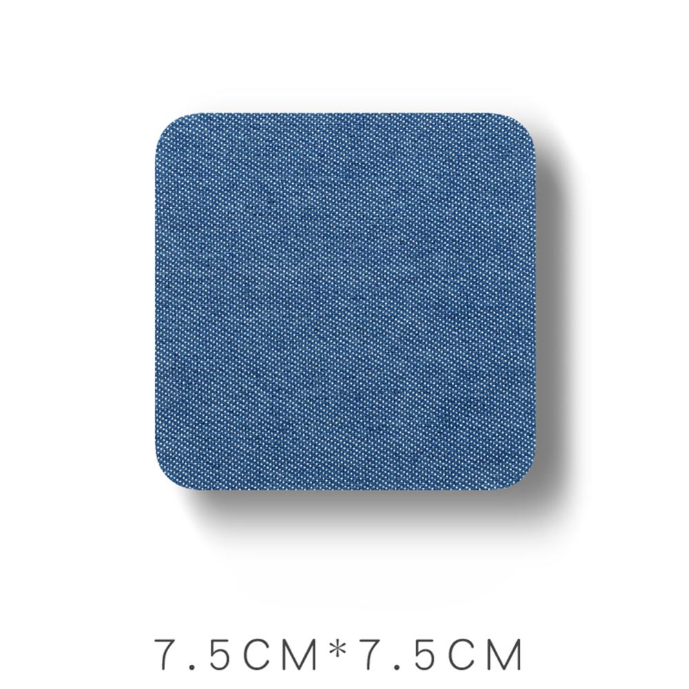 Denim Patches Heat Transfers Iron On Sew Reparatie Jeans Elleboog Knie Terug Patch Voor Kleding Stickers Decoratieve Applicaties: C-Sky Blue