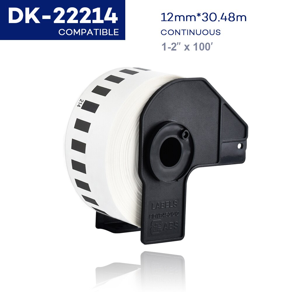 DK 1Roll Series Thermal Paper Compatible for Brother Label Printer White Paper DK22205 DK-22205 DK-11201 DK-11208 DK-11204: DK-22214