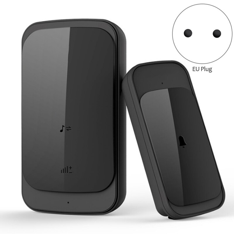 Timbre inteligente inalámbrico, timbre inalámbrico de CA Digital, sensor de presión impermeable para el hogar, timbre (Enchufe europeo)