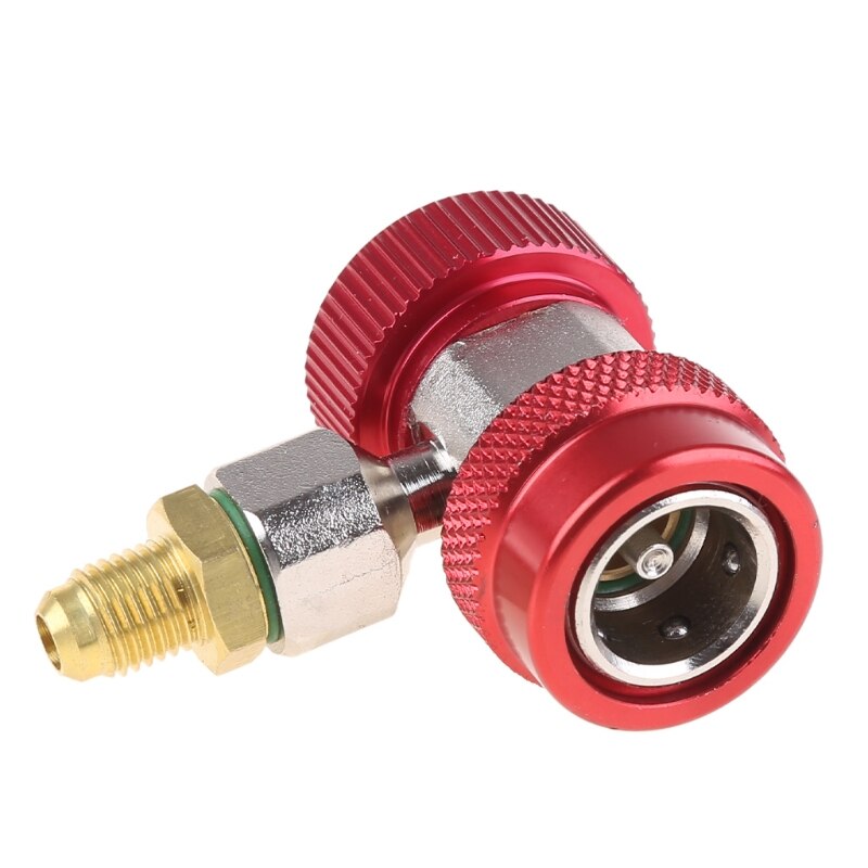 Auto High Low Pressure R134A Copper Quick-connect Adapters Quick Coupling Air Conditioner Refrigerant Coolant Adjustable M31 23