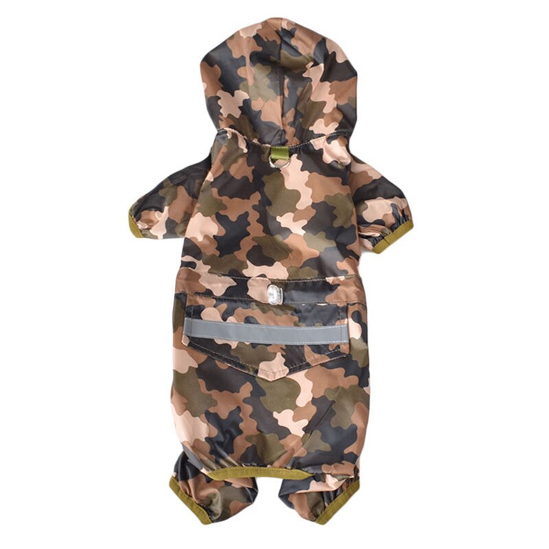 Snailhouse Waterdichte Transparante Regenjassen Puppy Hond Regenjas Draagbare Hond Regen Jassen Opvouwbare Light Kleding Puppy Regen Jas: Camouflage / S