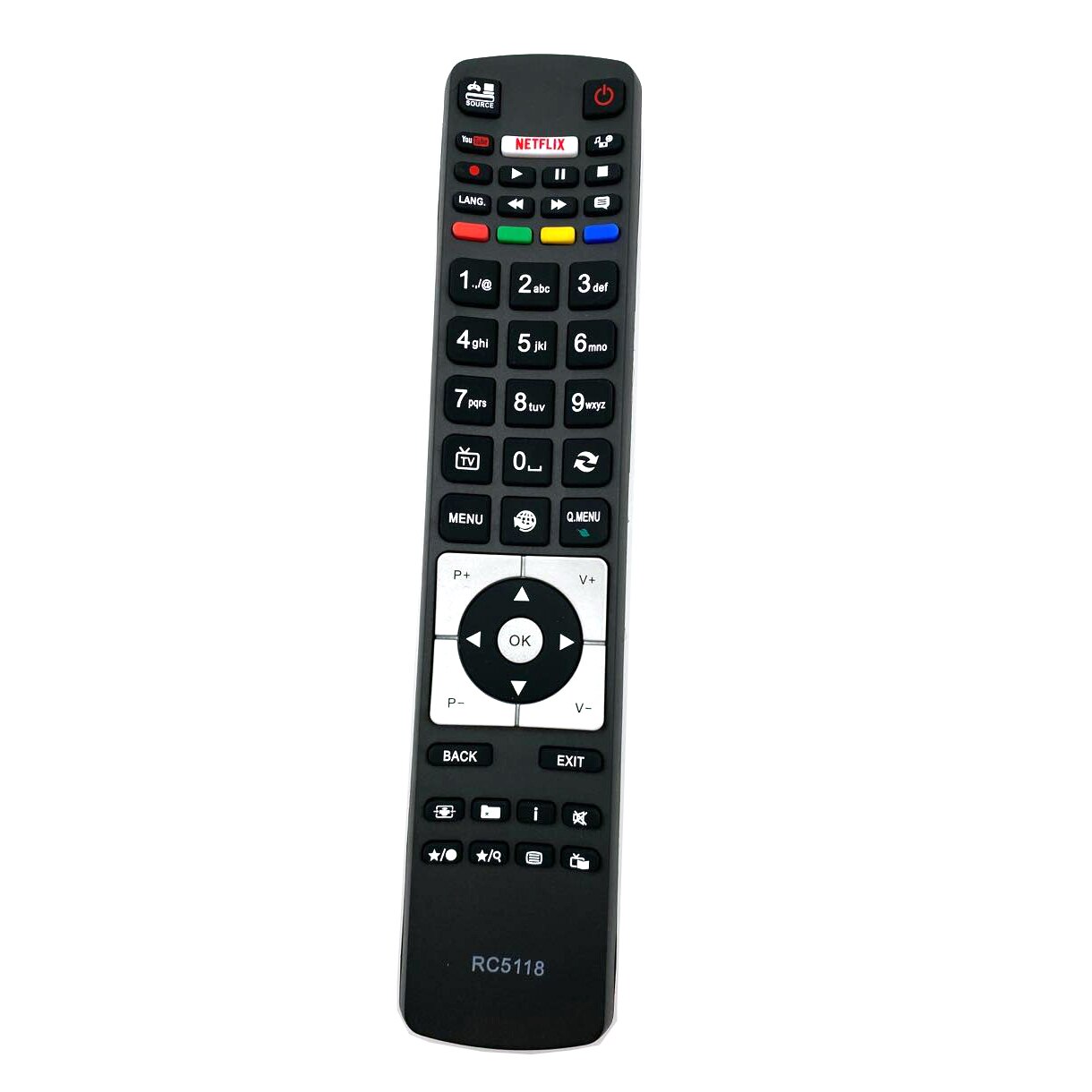 Mando a distancia para Hitachi RC5117, RC5118, RC5118F, 42HYT42U, 50HYT62UH, Smart TV: RC5118
