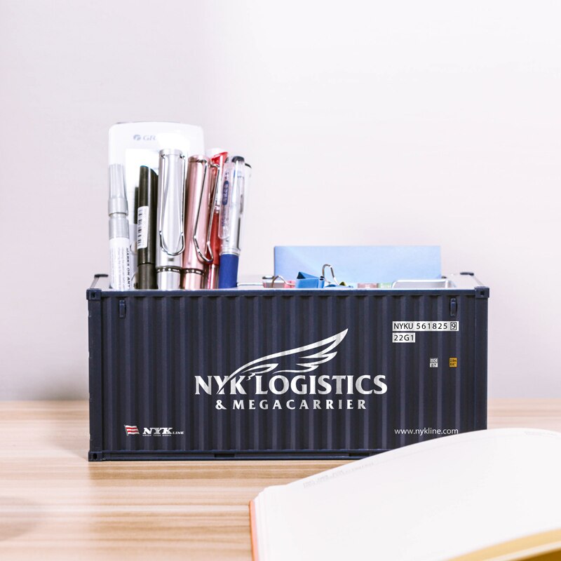 Contenitore da 20 piedi porta penne tascimo portapenne Mini contenitore porta biglietti da visita Cargo logistica contenitore scala modello scatola giocattolo: NYK 30 Pen holder