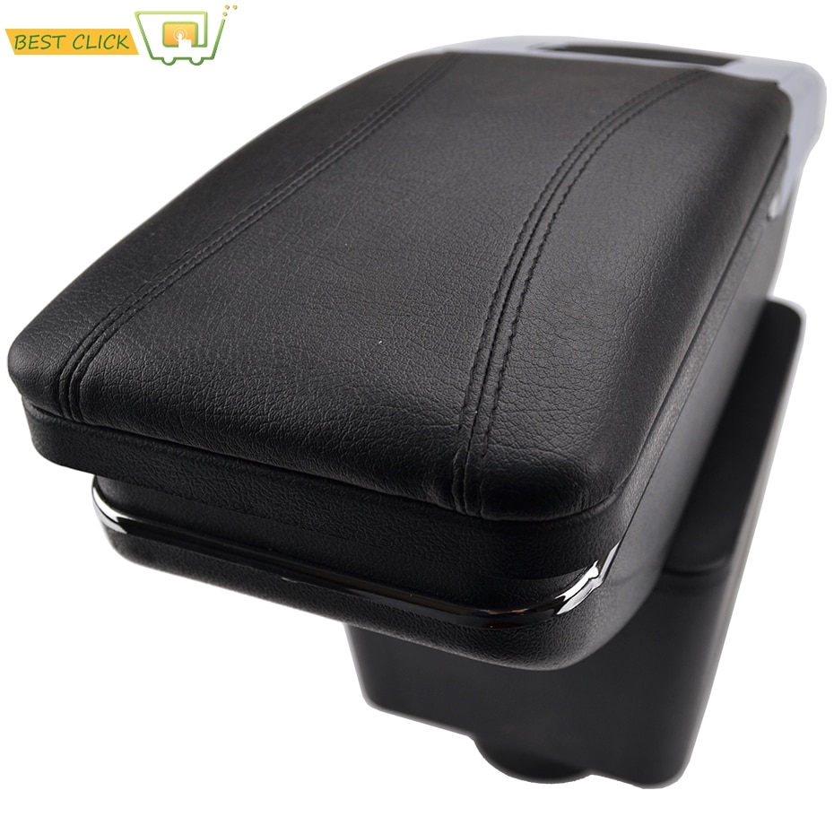 Arm Rest Rotatable For VW Polo Mk4 2002 Polo Vivo - Center Centre Console Storage Box Armrest 2003 2004 2005 2006 2007