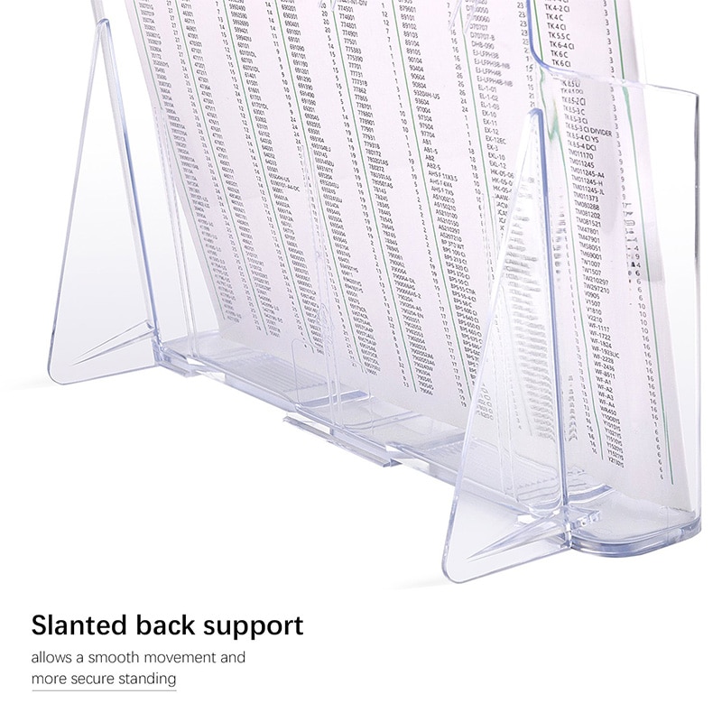 Brochureholder 9.3 x 11 tommer plastiklitteraturholdere klar flyerholder rack kortholder, magasin, pjece, hæfte disp
