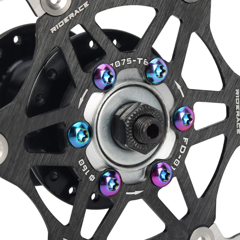 12Stck Fahrrad Rabatt Bremse Schraube M5X10mm T25 Überzug Titan Bunte MTB Fahrrad Farbe Nicht-Unterhose Rabatt schraube Radfahren Zubehör