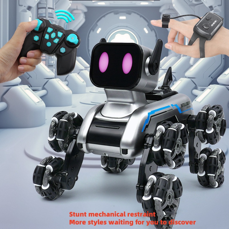Kinder 8-Rad RC Auto Spielzeug Junge Intelligente Maschine Hund Fernbedienung Auto 8-Rad Stunt Fernbedienung Geburtstag Spielzeug
