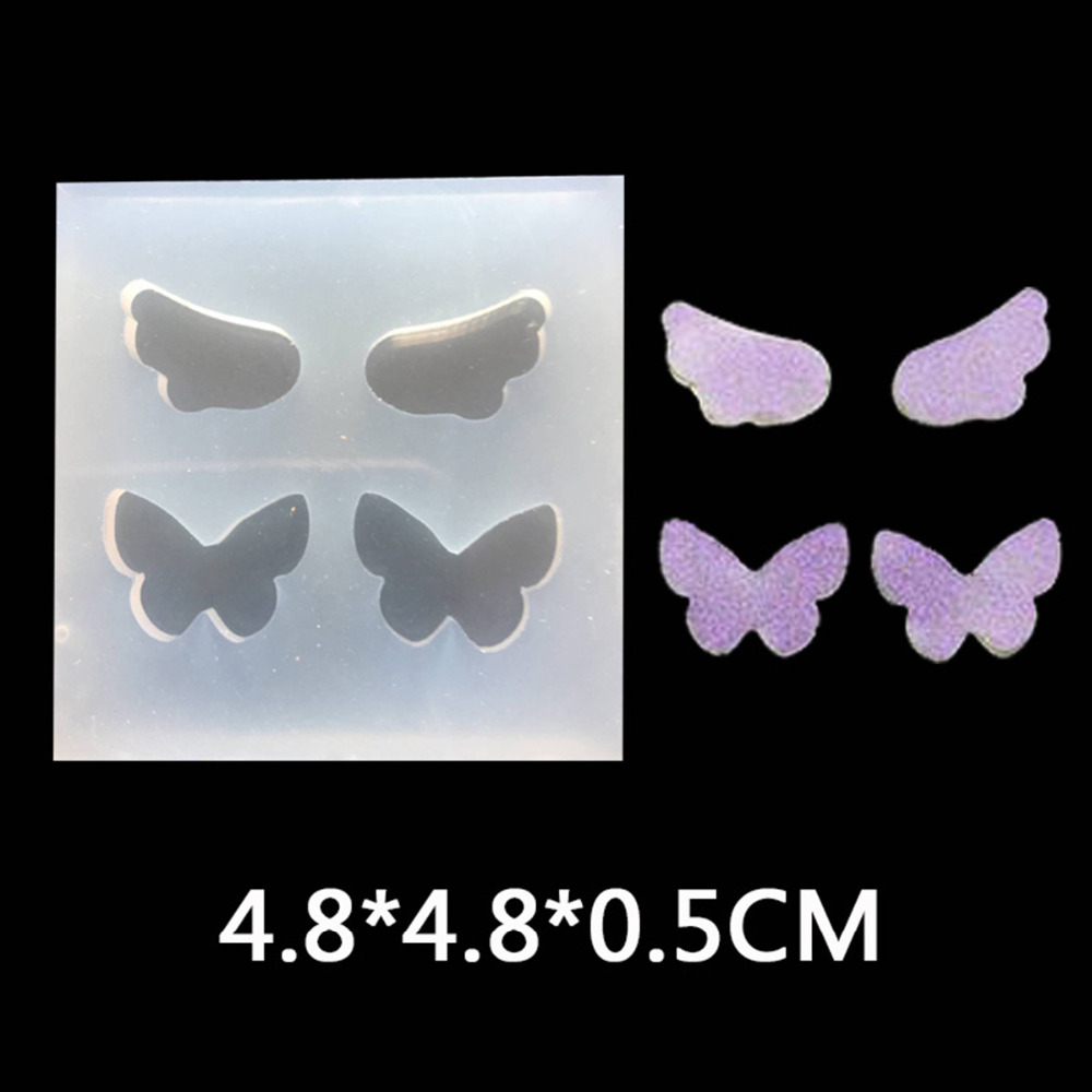 Siliconen Hars Mold Voor Sieraden Maken Wing Witte Vlinder 47mm (1 7/8 ") x 47mm (1 7/8 "), 2 stks