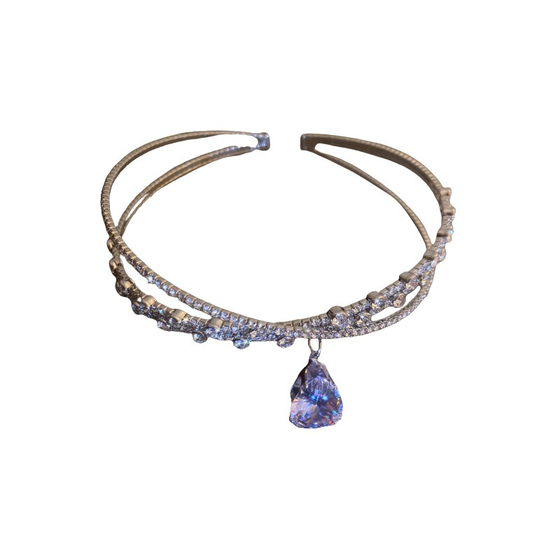 Collier ras du cou en cristal de luxe pour femme, pendentif goutte d'eau, bijoux de mariage, de fête, tendance 2024