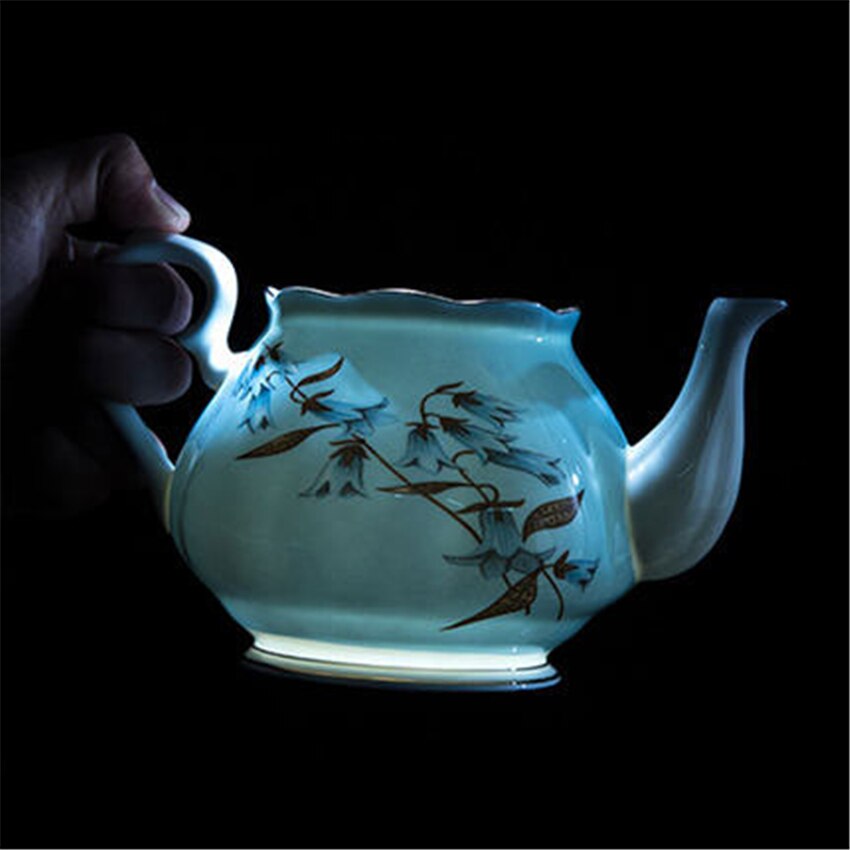 Ceramic Household Teapot European Coffee Pot Kung Fu Ceramic Office Personal Teapot With Flower Pattern Portable Afternoon Tea