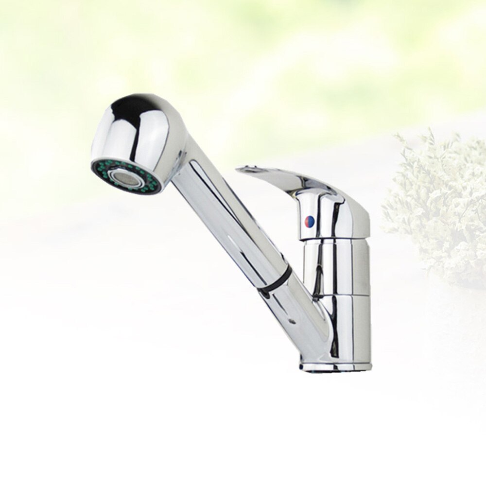 Copper Brushed Sink and Cold Water Single Lever Single Handle Out/Down Sprayer Rotating Copper Spring