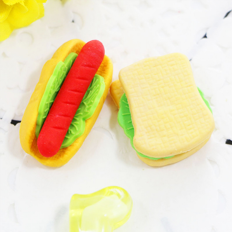 1 x matmodeller suddgummi cola hamburg gummi suddgummi kawaii pappersvaror skolmaterial papelaria för barn