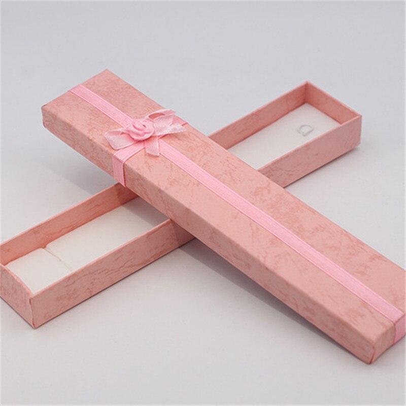 Colorful jewelry packing box with bowknot exquisite necklace box bracelet Jewelry Box