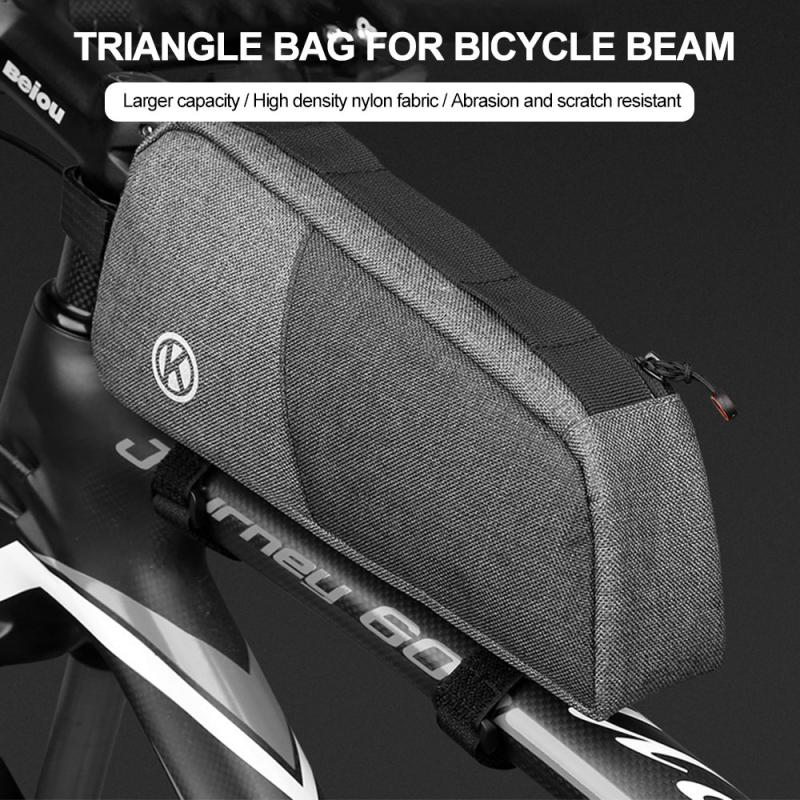 Nylon reflective effect Bike Triangle Frame Front Tube Frame Bag Phone Waterproof Bike Bicycle Cycling Bag Bicycle Bags
