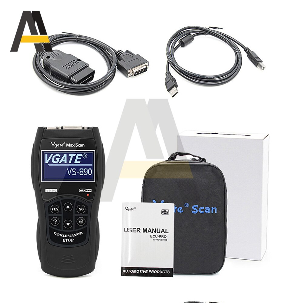 Aideepen Vgate VS890 OBD2 Automotive Scanner Engine Analyzer Car Tools Code Reader Automobile Fault Diagnostic Instrument