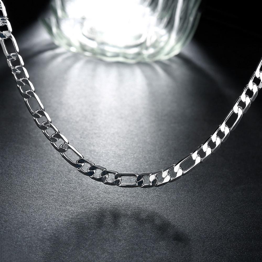 925 Zilveren Ketting Drie Kamers Een Ferrero 4Mm Ketting Zilveren Ketting Mannen &amp; Vrouwen Zilveren Ketting Mode Klassieke Sieraden