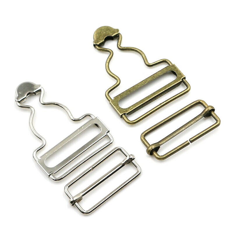 2Pc Hosenträger Schnalle Verschluss Nieten befestigen Clips Metall Geschmack Overall Jeans Hosen Für DIY Handmake NäHenne Hardware- Zubehör