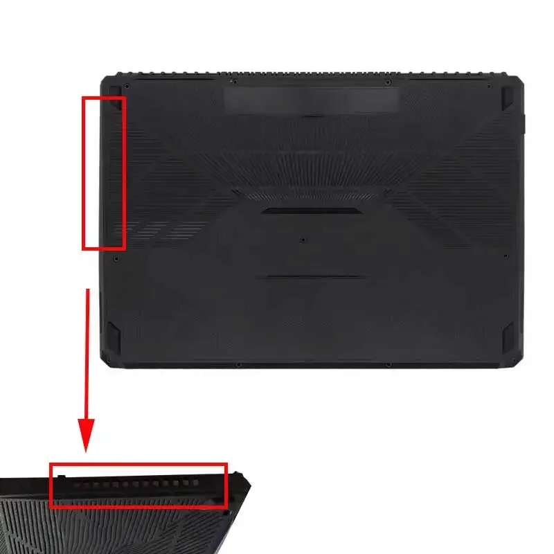 For ASUS TUF FX505 FX505G FX505D FX86 FX86F FX95 Laptop LCD Back Cover Front Bezel Upper Palmrest Bottom Case Keyboard Hinge: MINT GREEN